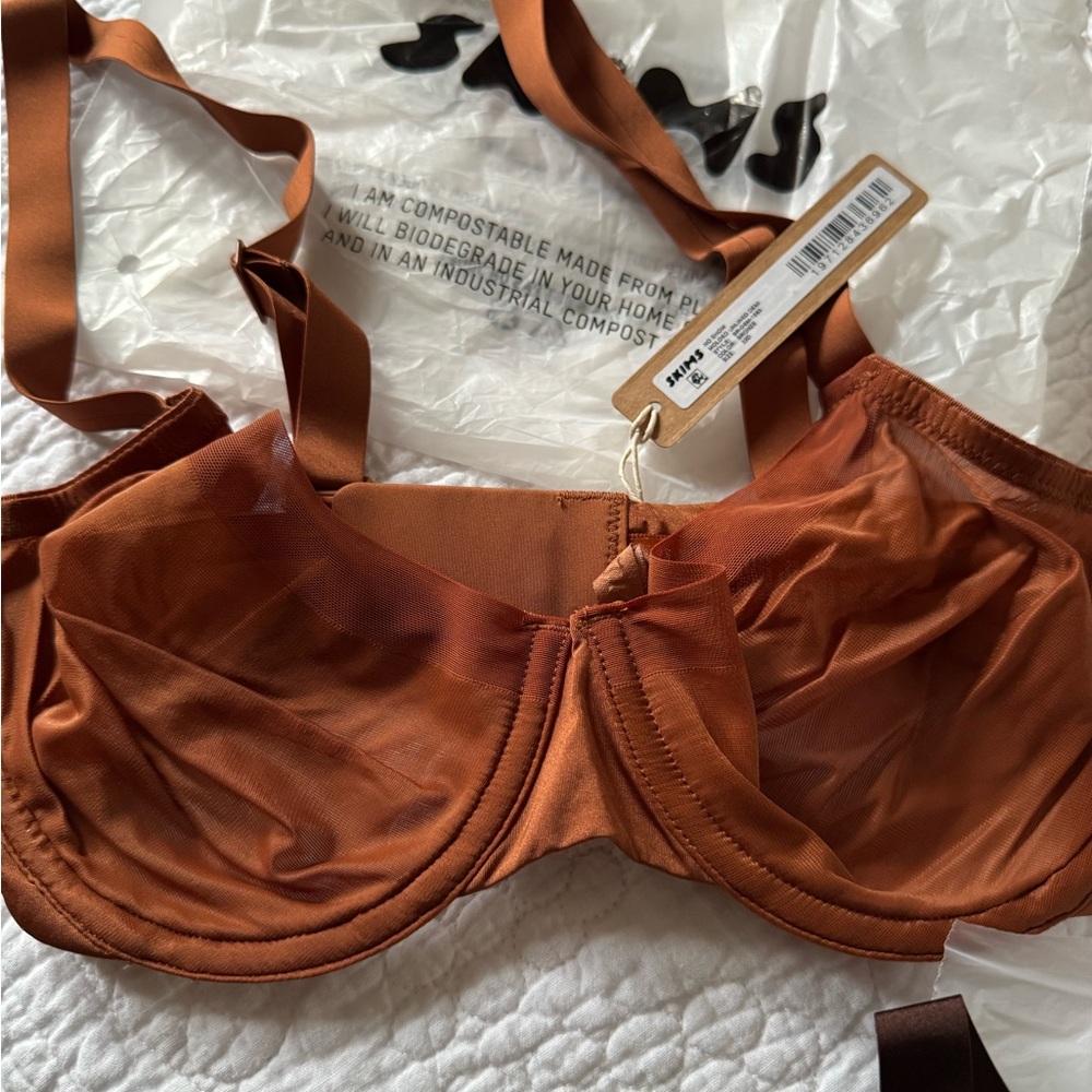 SKIMS Rust Brown Women's Bra